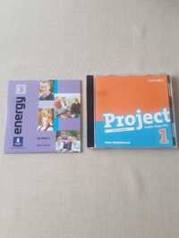 Pyty CD do podręczników językowych Energy 3 Longman i Project 1 Oxford