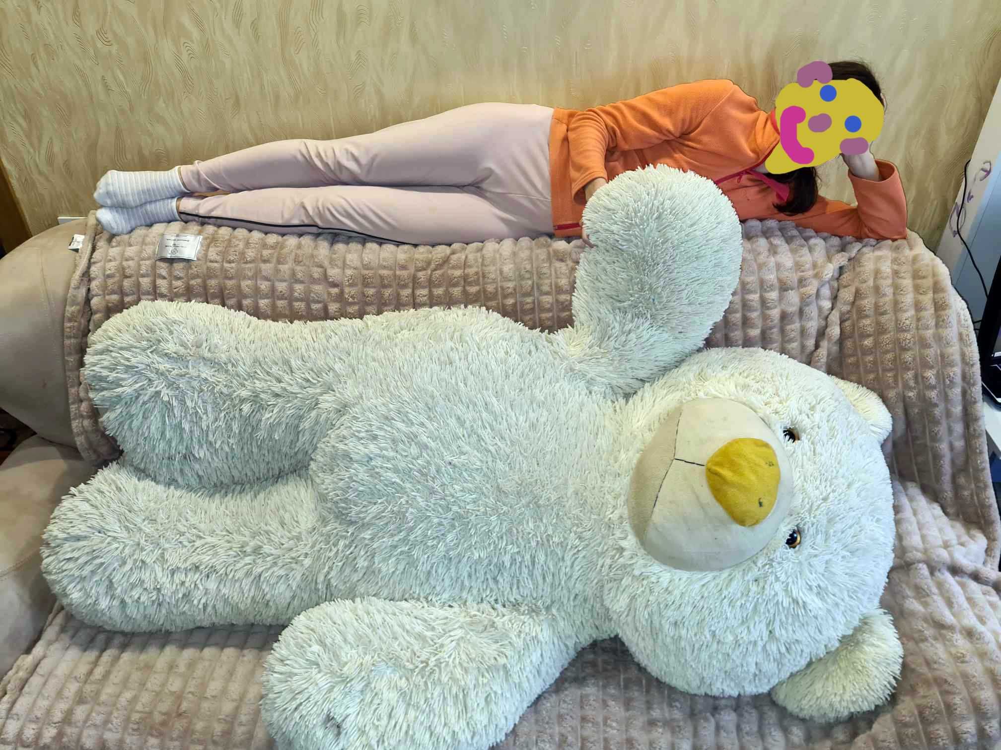 160см Величезний пухнастий ведмідь медведь мишка медвежонок Тедді Віні