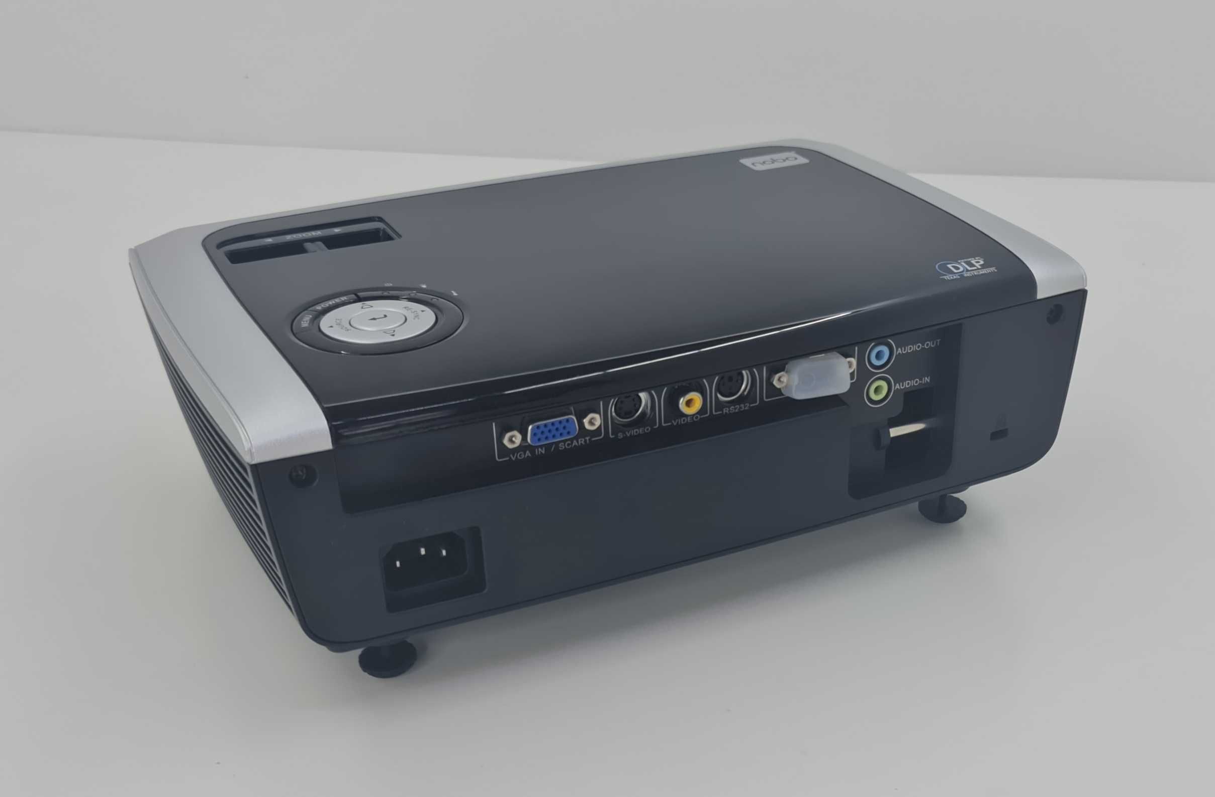 Projector Nobo S28 rzutnik lampa zasilacz ekran telewizor