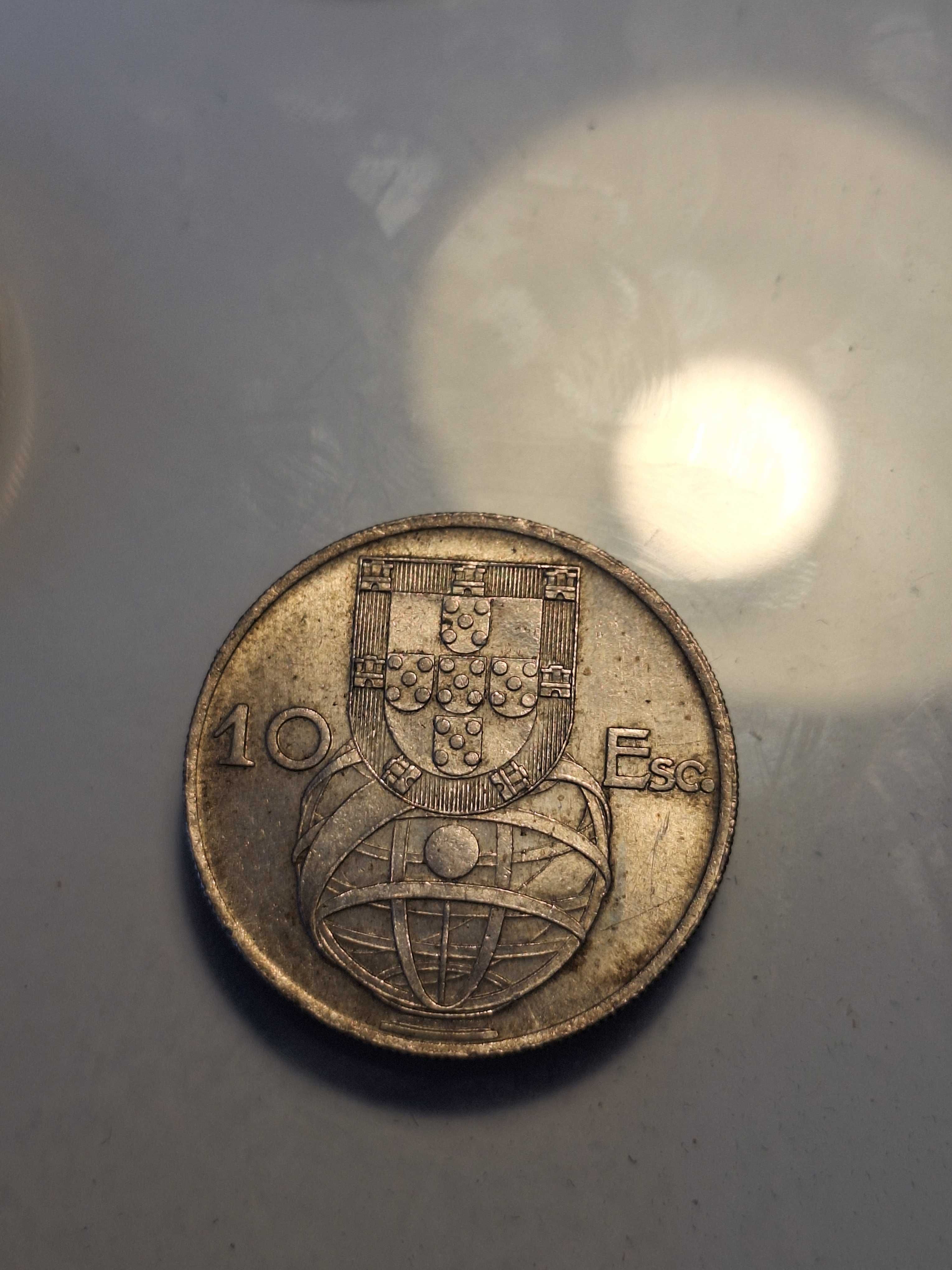 Moeda 10 escudos 1955 prata