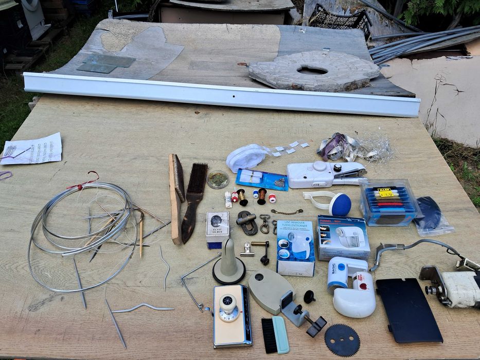 druty do szydełkowania i materiały nowe 160 cm x 5 m wiele szt,