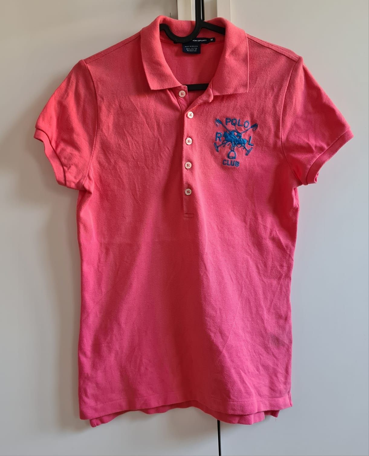 Ralph Lauren damska koszulka polo M różowa T-shirt USA