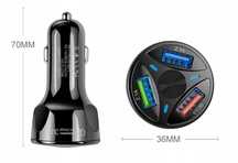 Ładowarka samochodowa 3x USB 3A QC3.0 Quick Charge szybkie ładowanie