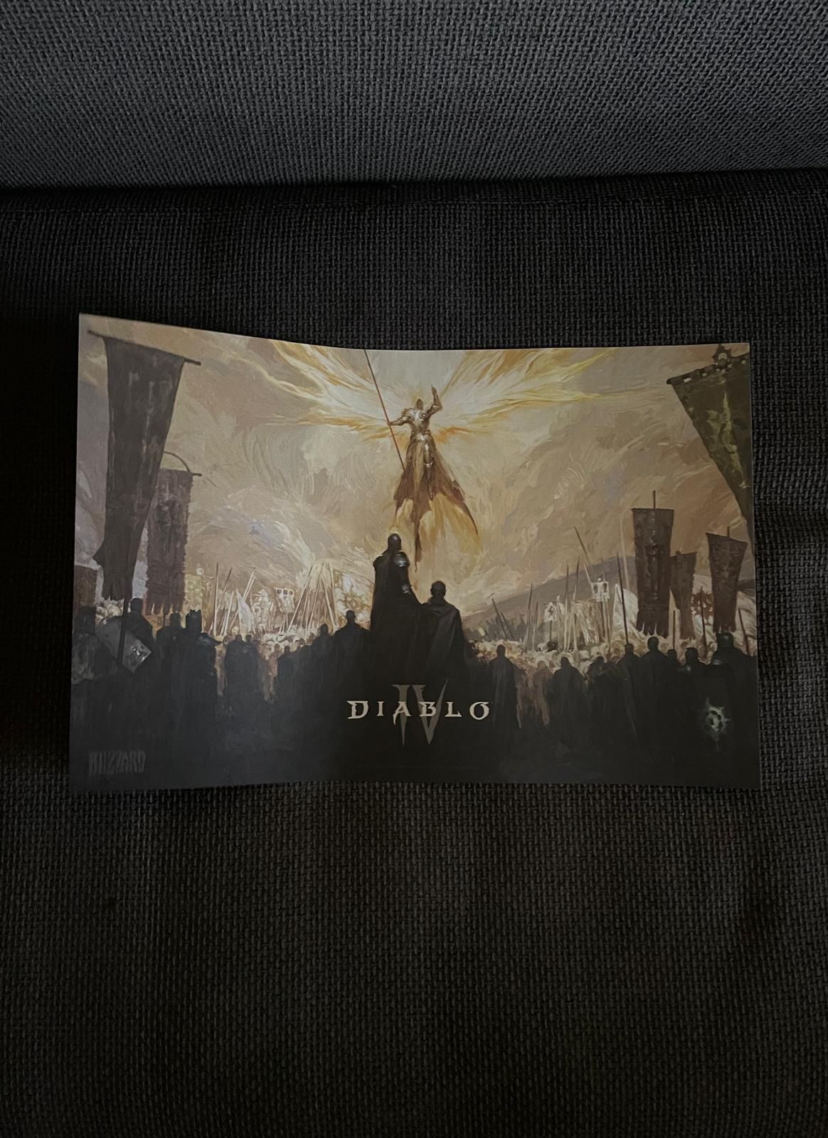 Dodatek do gry gadżet litografia Diablo IV plakat blizzard preorder
