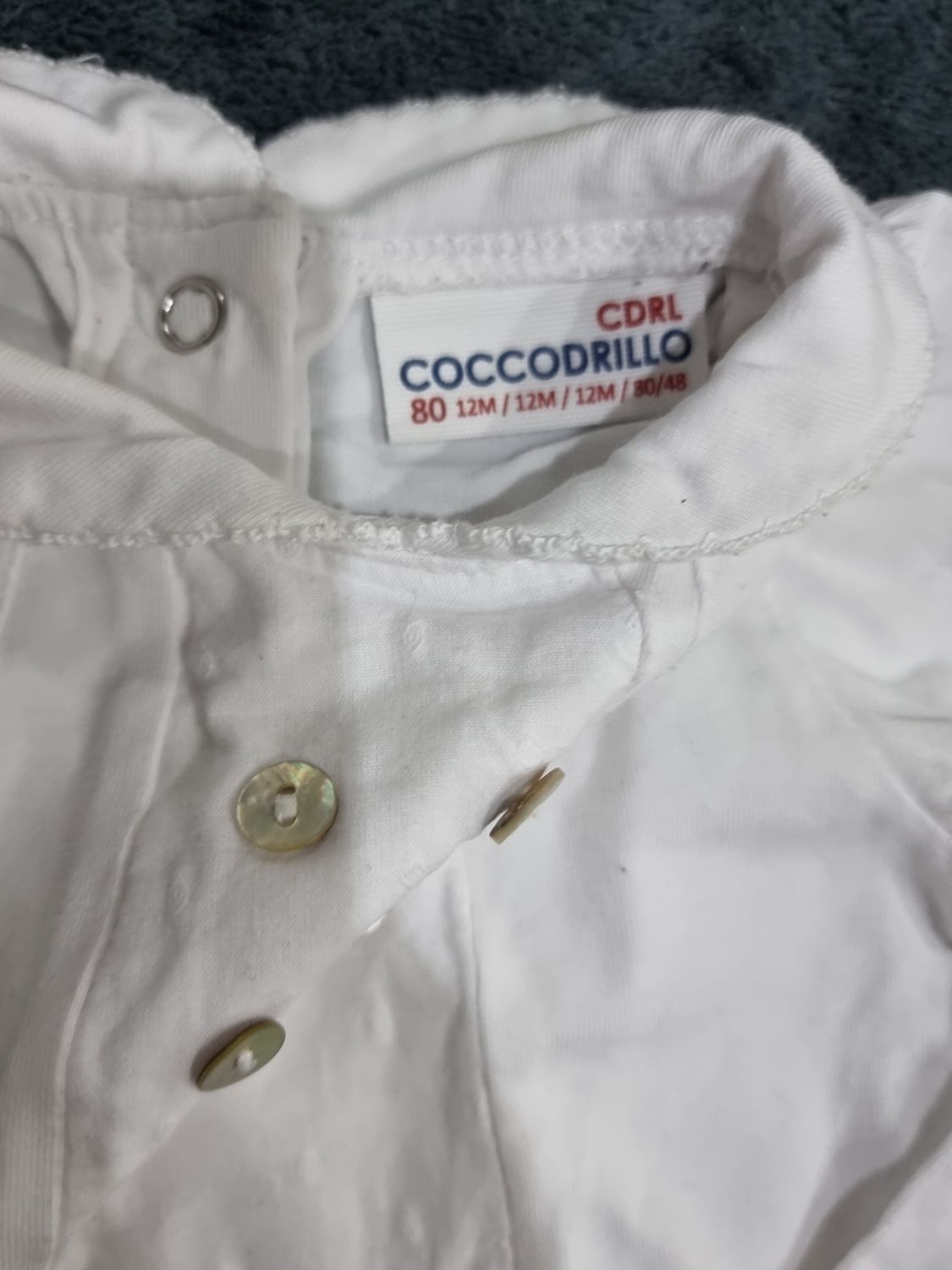 Białe body coccodrillo 80