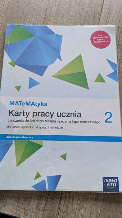 Karty pracy ucznia klasa 2 zakres podstawowy Nowa Era