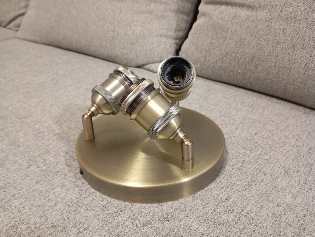 Lampa sufitowa potrójna loft