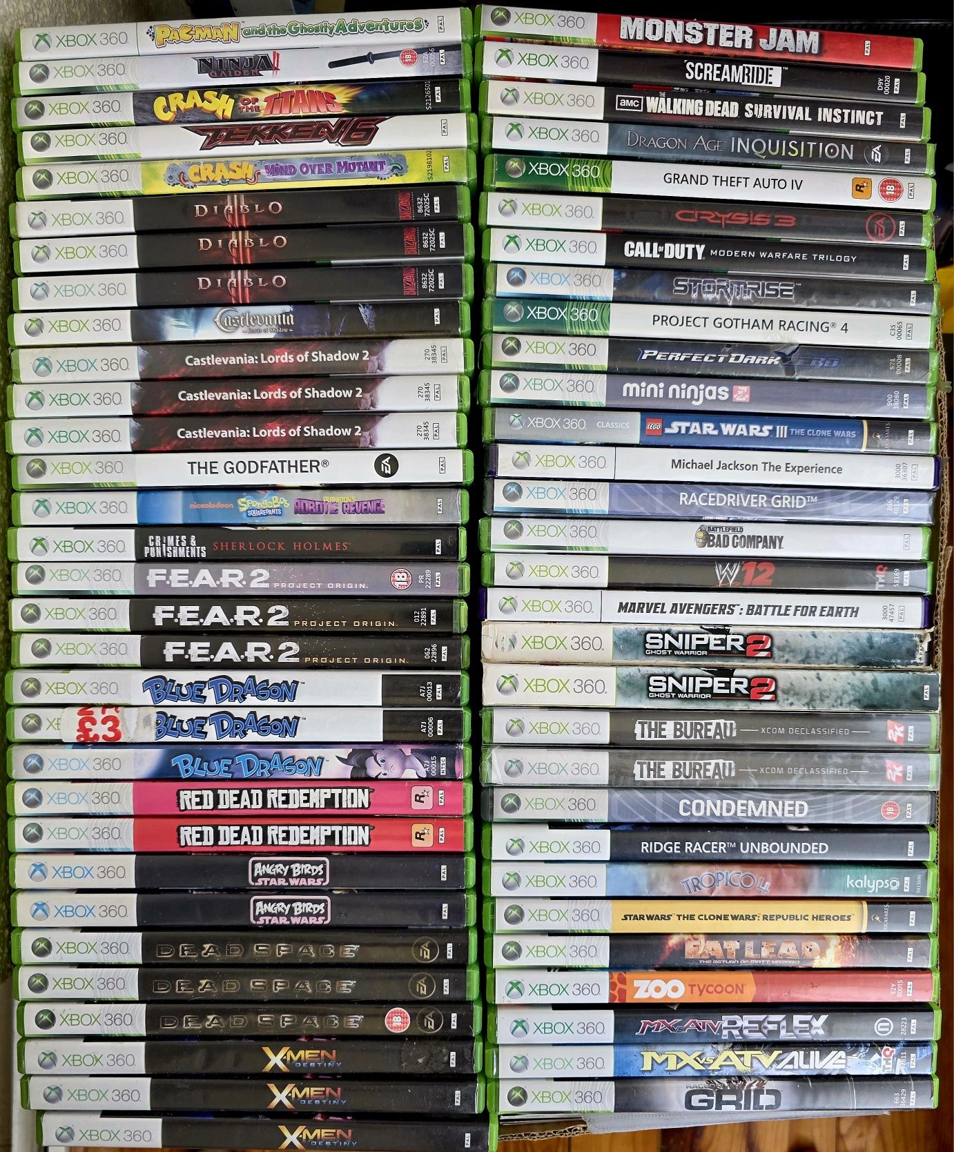 Комплект Ліцензійні диски cd xbox360 one gta tekken nfs rdr комплект