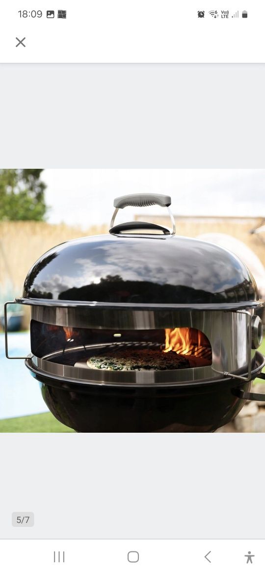 Pierścień na grill z kamieniem do pizzy na grill łopatka w zestawie