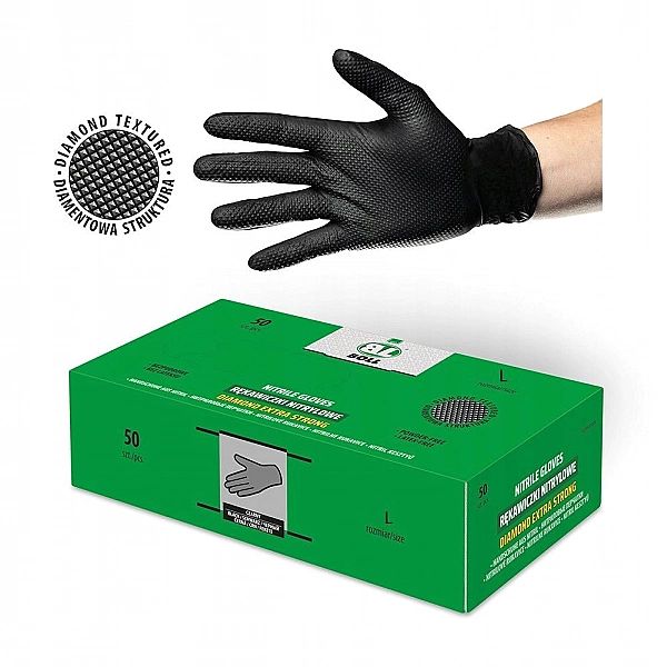 Boll Rękawiczki Nitrylowe Diamond Extra Strong Op. 50 Szt. Roz L #