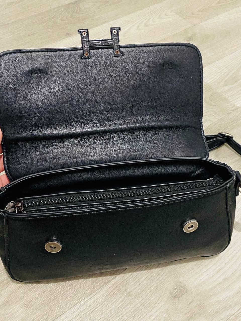 Сумка Hermes чорного кольору