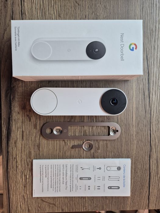 Відеодзвінок, домофон Google Nest Doorbell Battery (Snow)