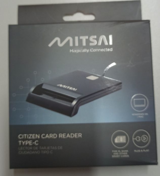 Leitor de cartões MISSÃO novo ainda com película unca usado.