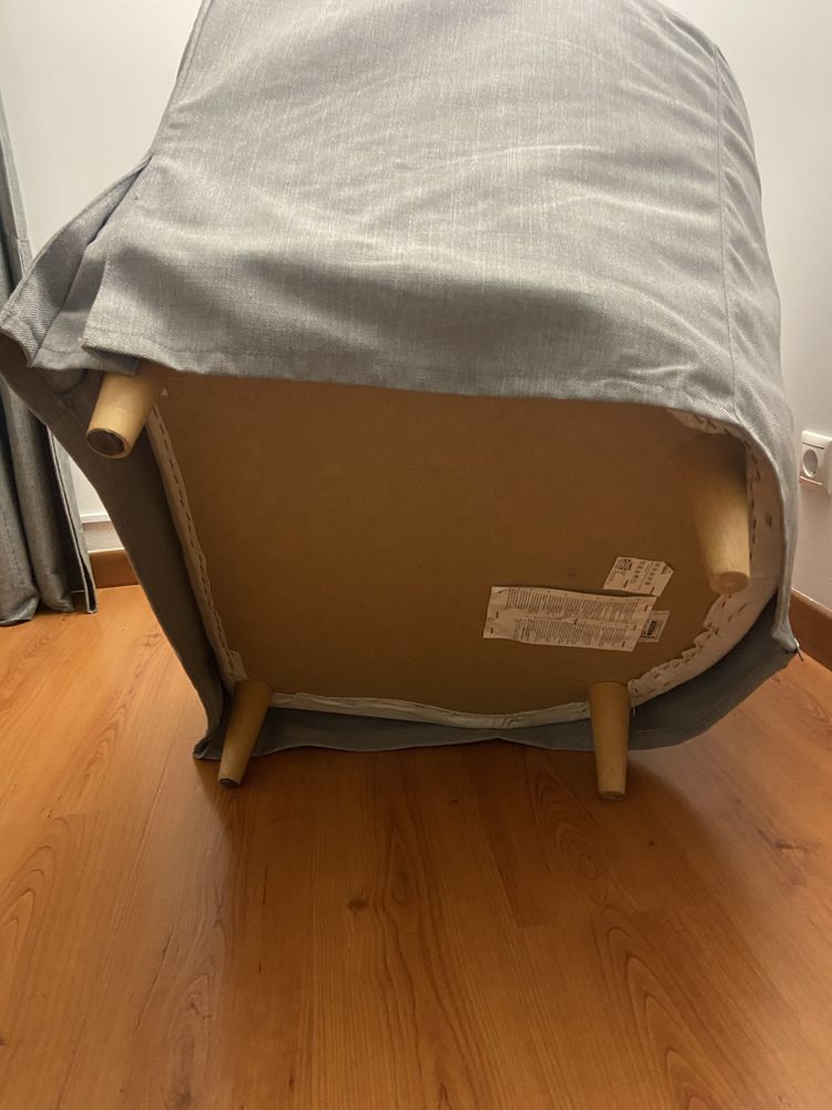 Cadeirão ikea cinzento semi novo