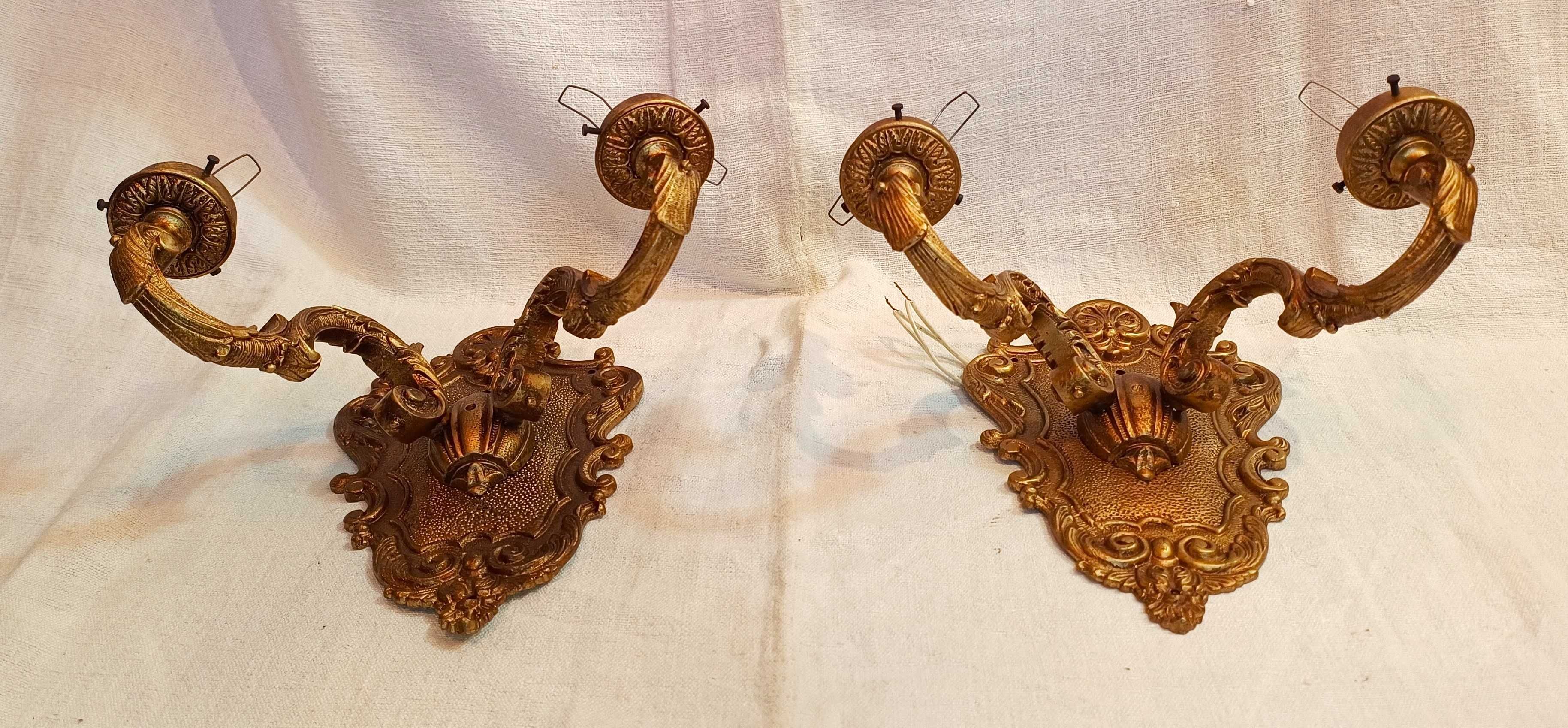 Par Apliques Bronze 2 Lâmpadas