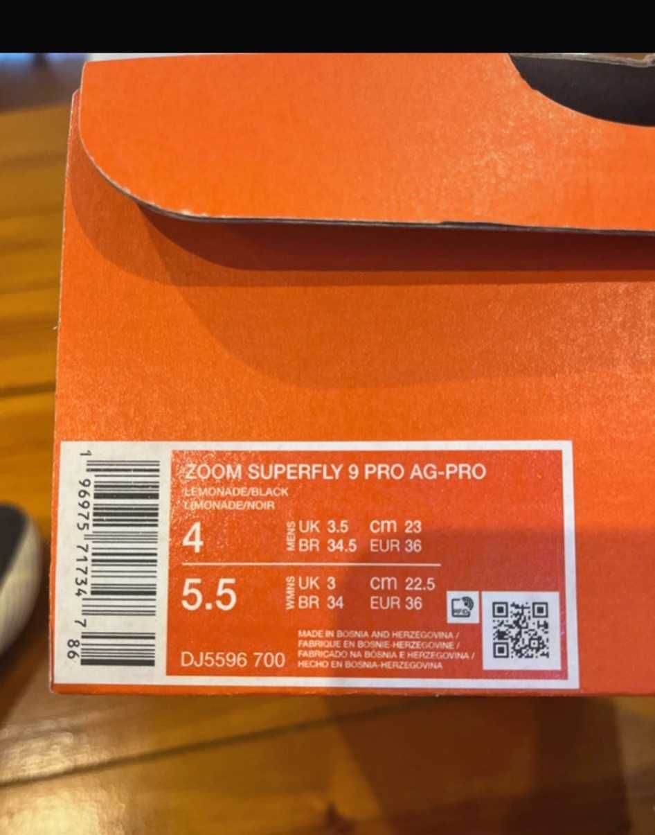 Botas futebol Nike mercurial superfly 9 AG pro - Nº 36