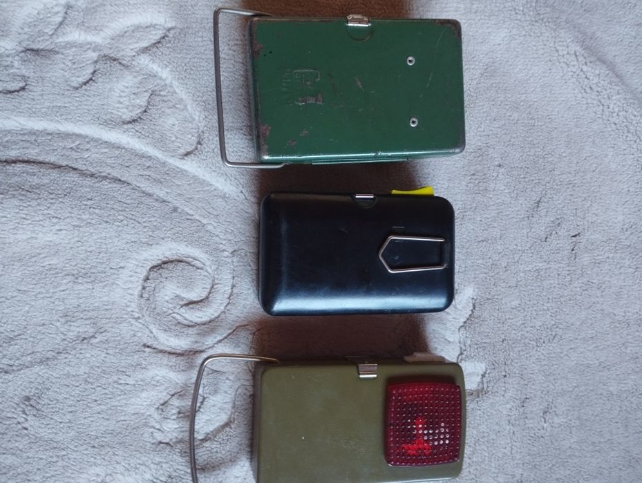 Zestaw latarek PRL vintage 3 sztuki