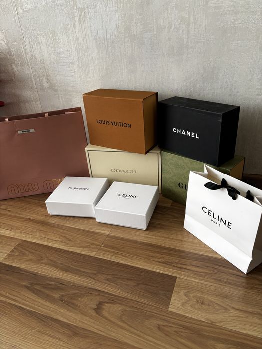 Коробка пакет Coach, Miu Miu, Balmain, Hermes