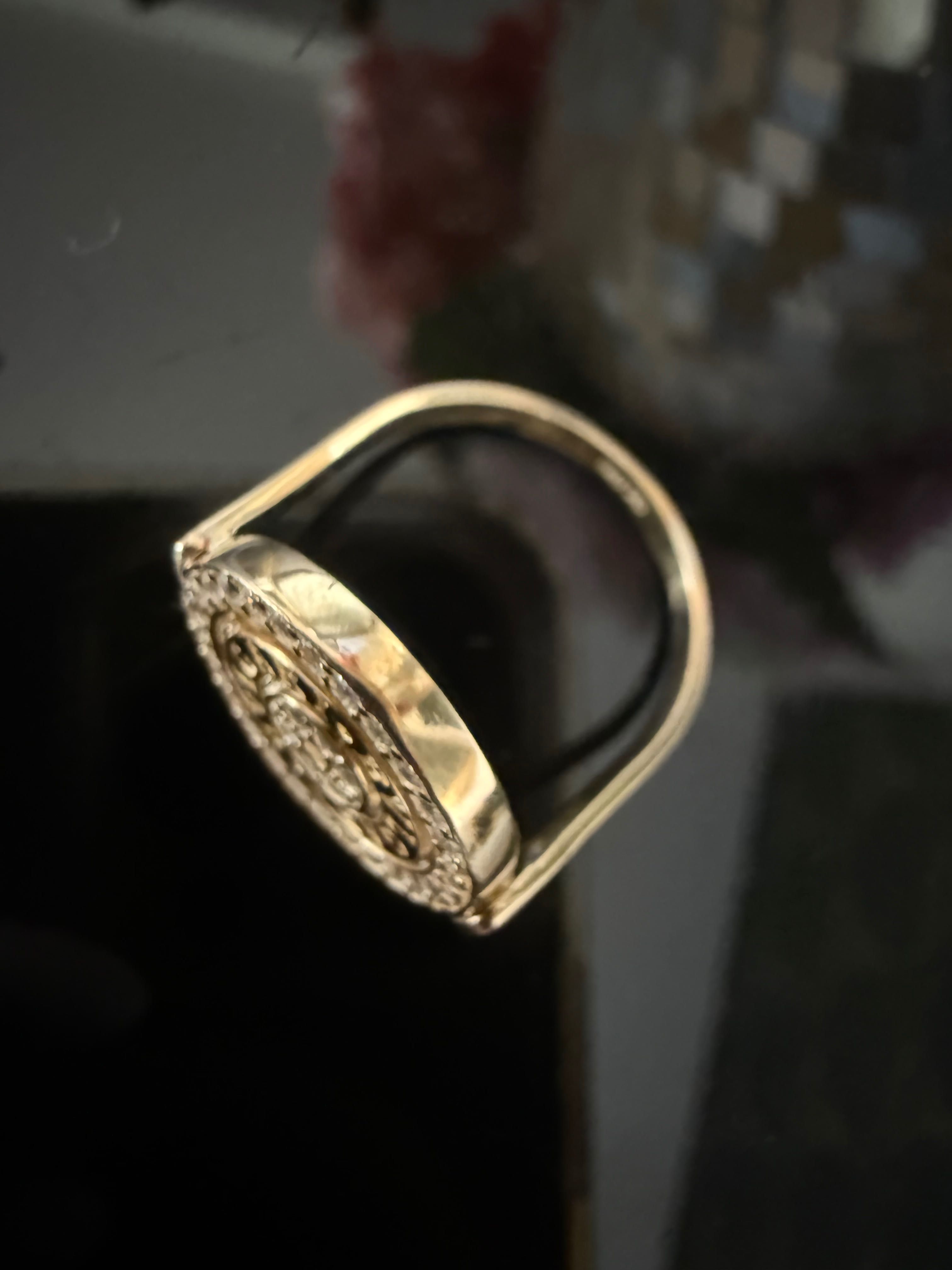 Pierścionek Bulgari złoty przepiękny nowy masywny 585 14 karat Bvlgari