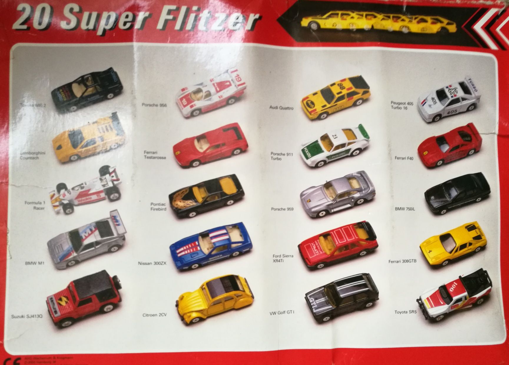 20 Super Flitzer MC Toy -Resoraki dawne samochodziki z zachodu