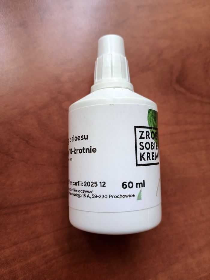 Wyciąg z aloesu 10-krotnie zatężony 60 ml dodatek do kosmetyków