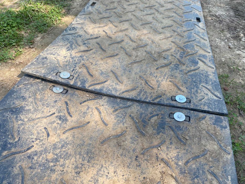 Droga tymczasowa - płyty nie MON - utwardzenie, zabezpieczenie gruntu