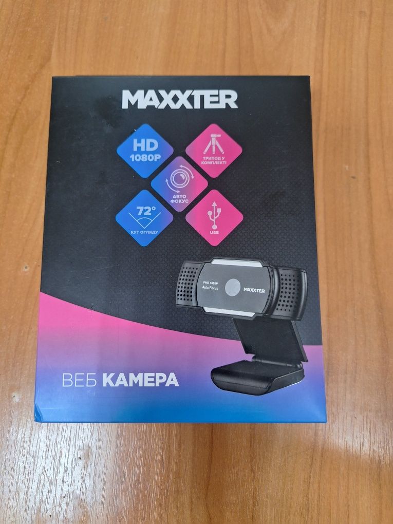 Веб-камера Maxxter WS-FHD-O1