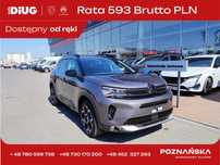 Citroën C5 Aircross 789 zł X 24 raty / wpłata 10% oraz Polisa AC/OC za 1%