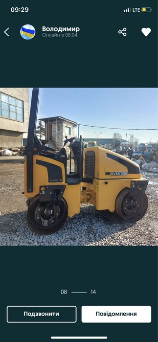 Оренда катка послуги каток Каток оренда ущільнення грунту