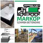 Szambo betonowe z wykopem zbiorniki na deszczówkę gnojowice