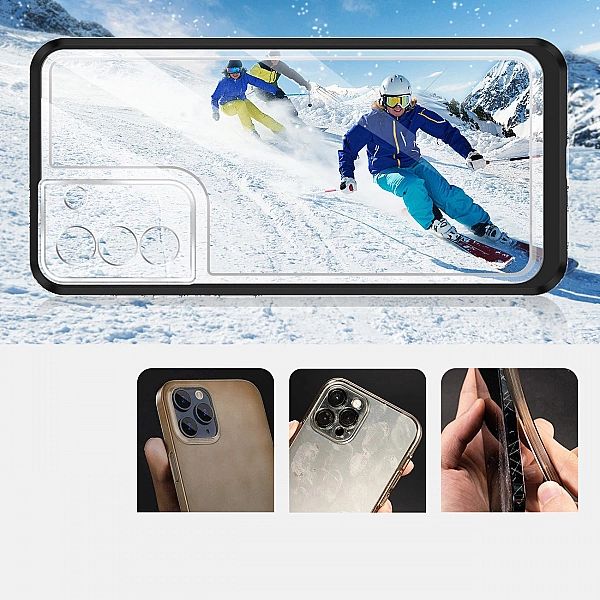 Clear 3in1 etui do Samsung Galaxy S22+ (S22 Plus) żelowy pokrowiec z r