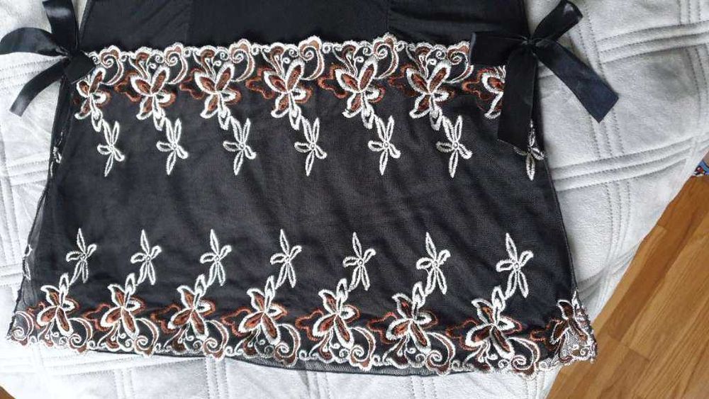 Komplet seksownej bielizny koszulka + strngi rozmiar L/XL