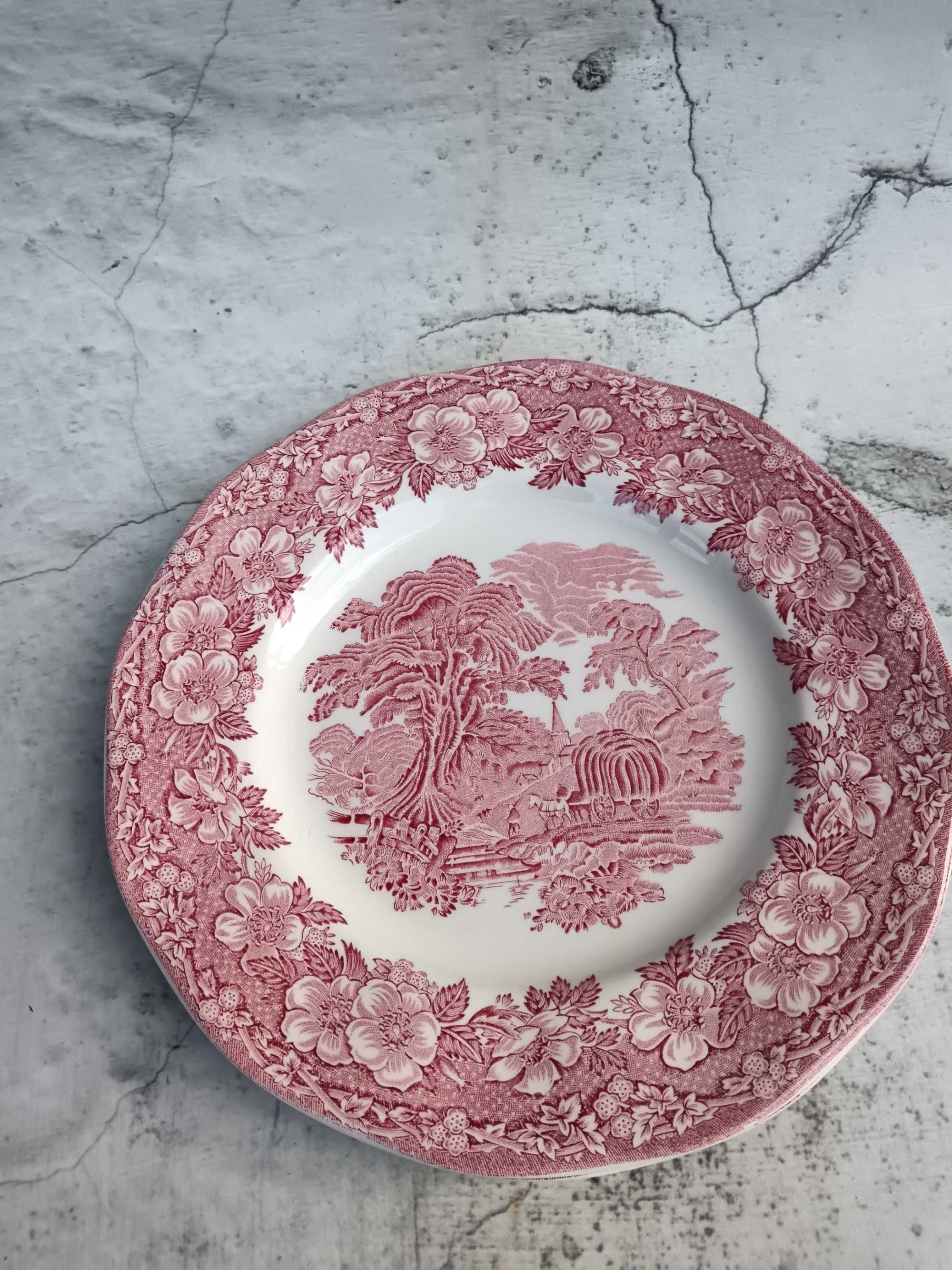 Talerze Obiadowe Angielska porcelana Woodland Unicorn Tableware