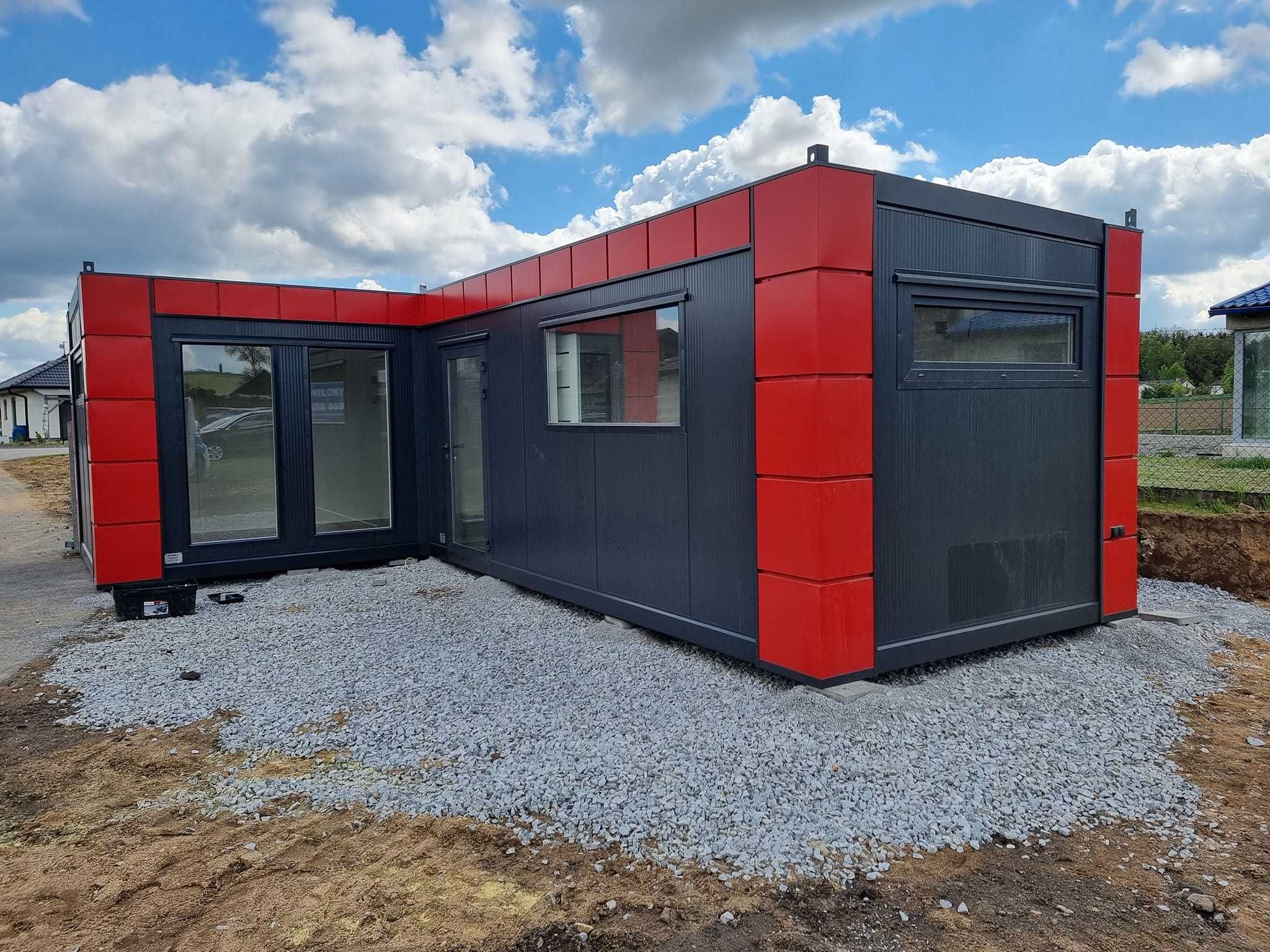 Kontener na ramie 4x3m pawilon usługowy handlowy biuro