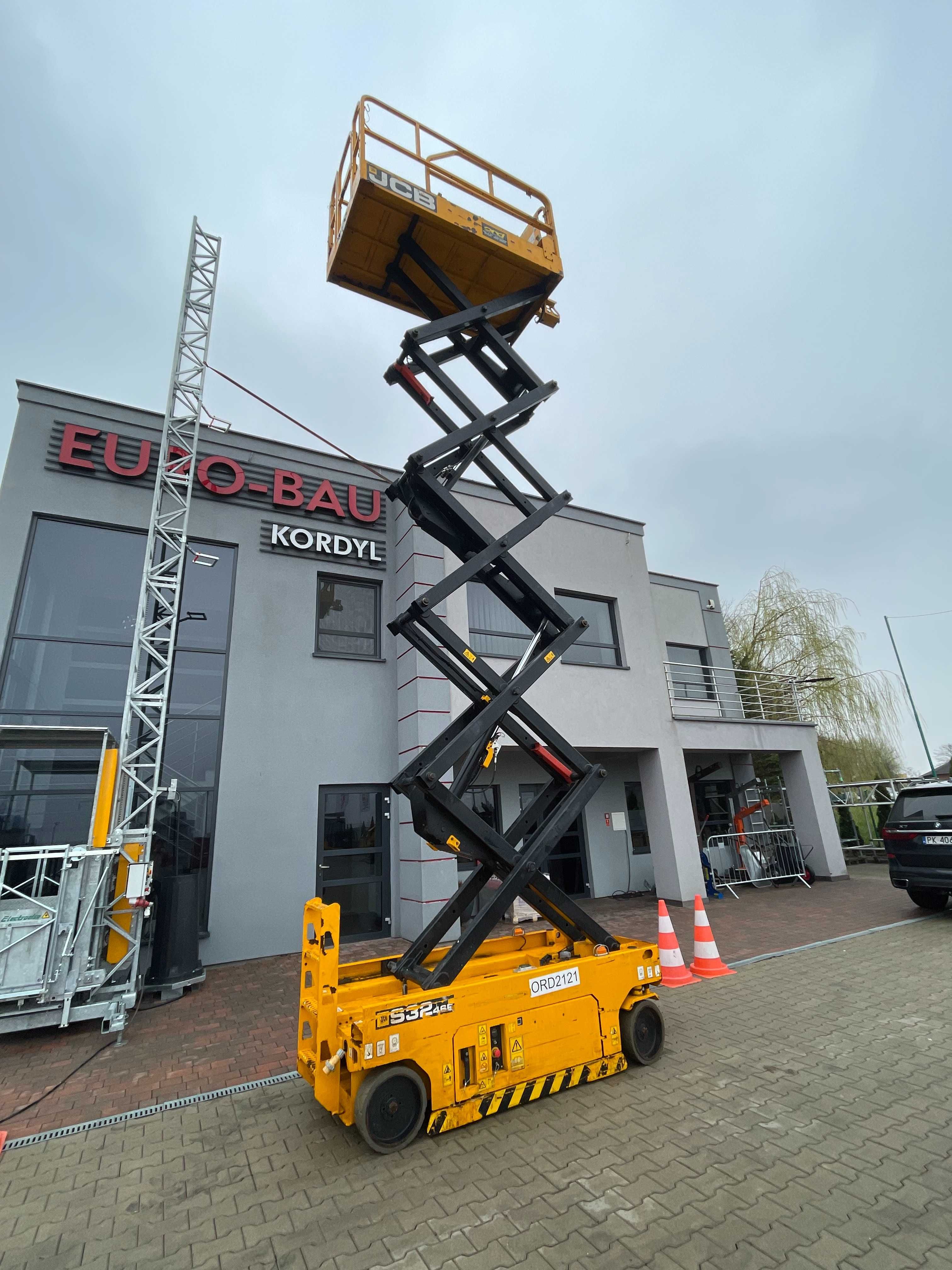 JCB S3246E 12m Zwyżka podnośnik nożycowy elektryczny 230V koszowy 2017