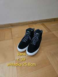 Trampki damskie sneakersy wysokie skóra tenisówki Vans 49