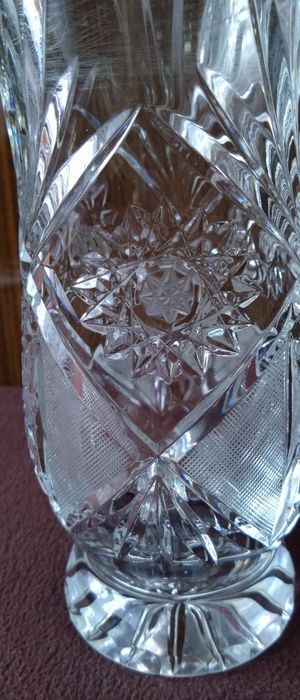 Duży wazon z kryształowego szkła