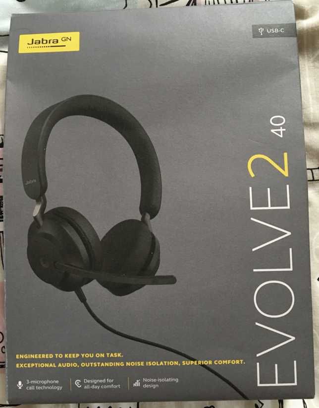 Навушники Jabra Evolve2 40 USB-C MS Stereo (24089-999-899)