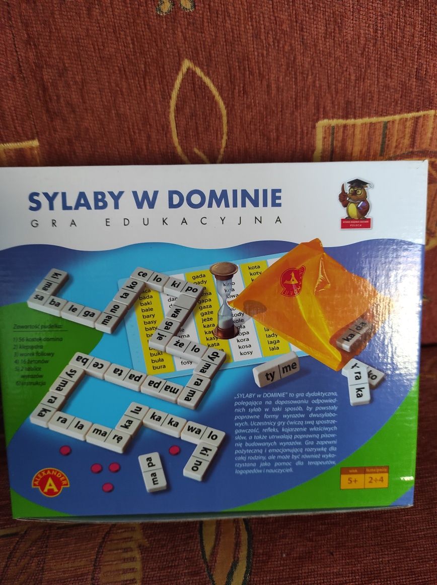 Gra edukacyjna Sylaby w dominie