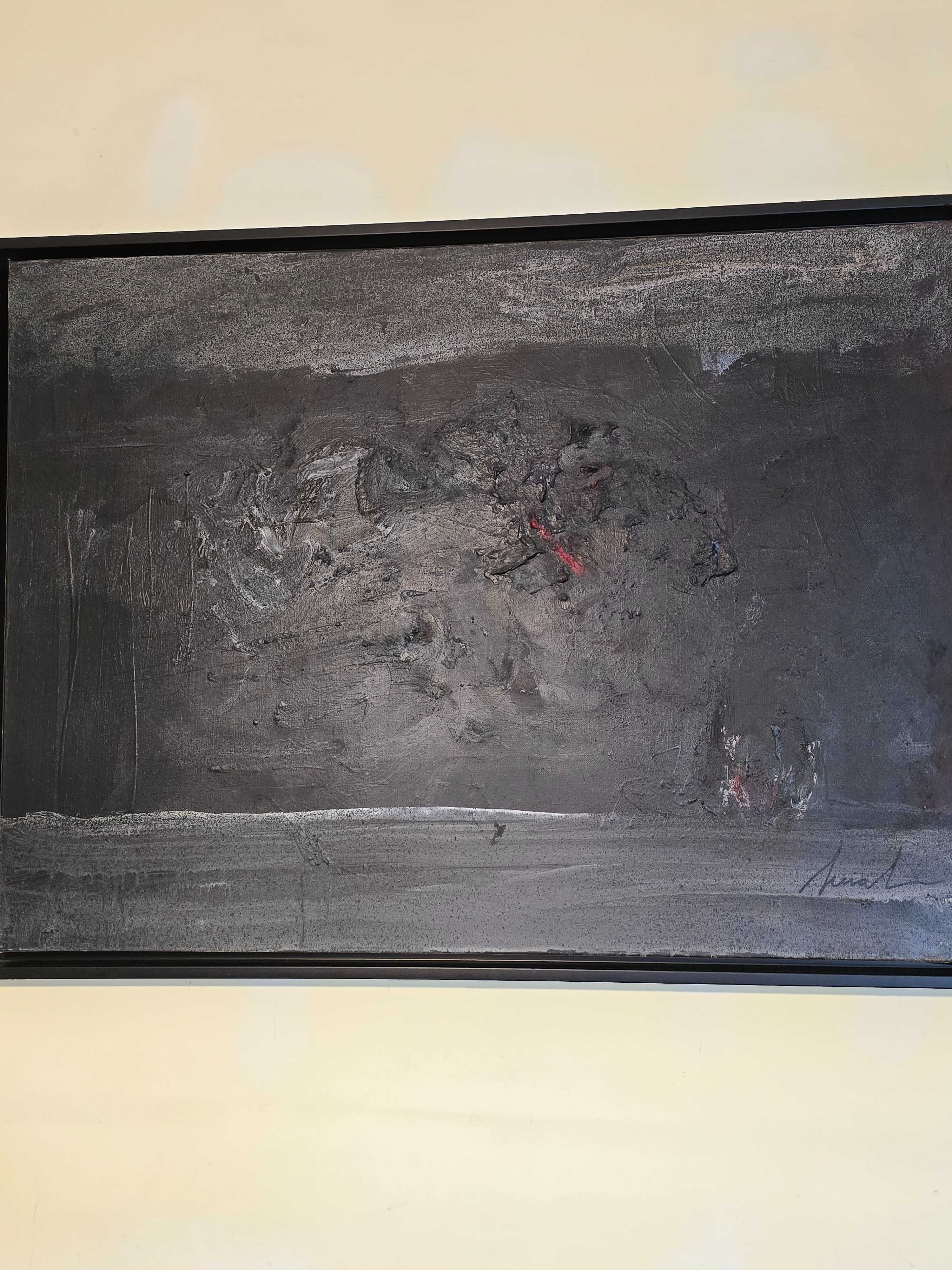 Artur Bual (1926 a 1999) Original Fase Negra 2 Certificado 60 x 80 cm