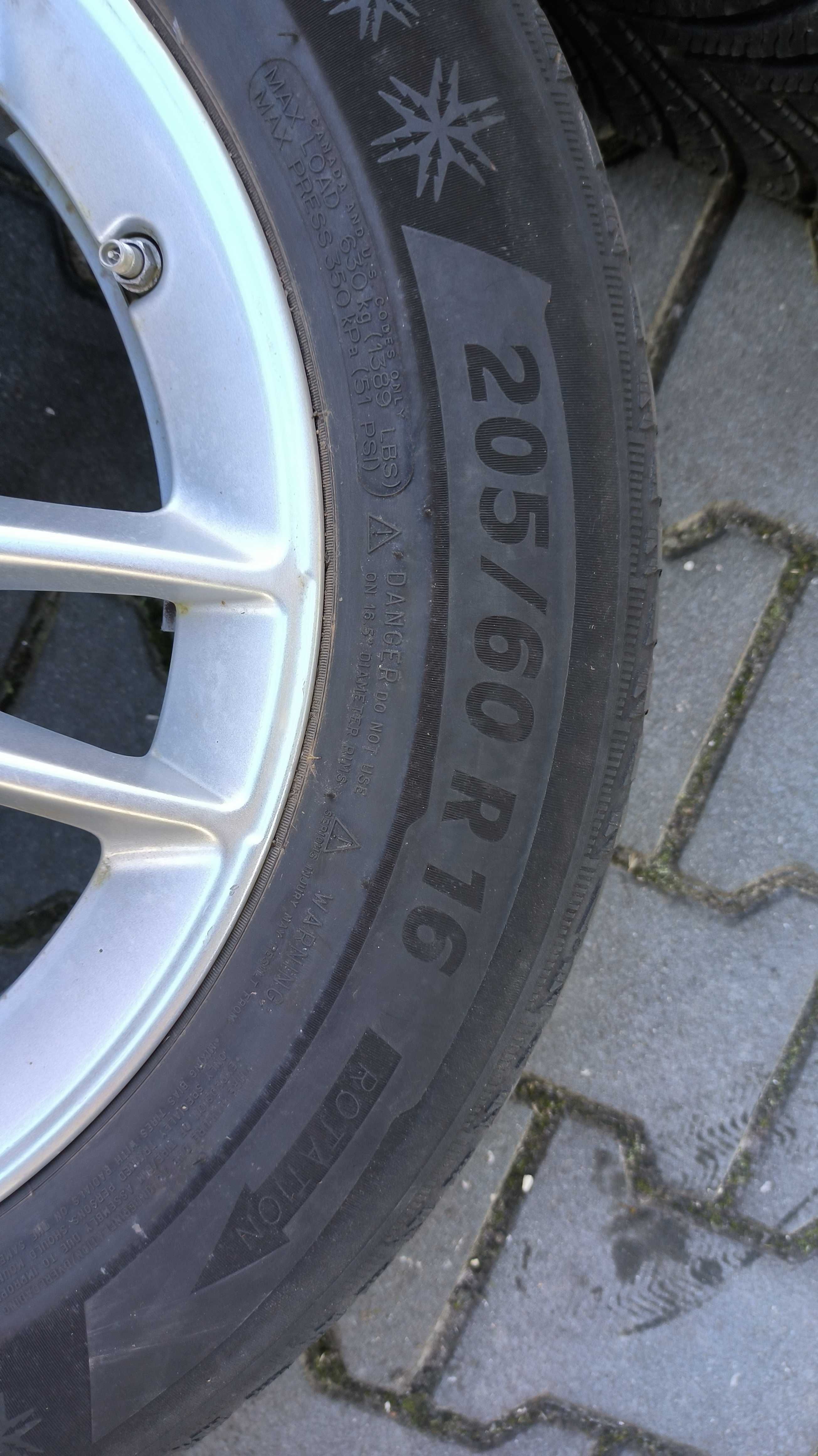 4x jantes 16 Mercedes 5x112 + pneus 205 60 R16