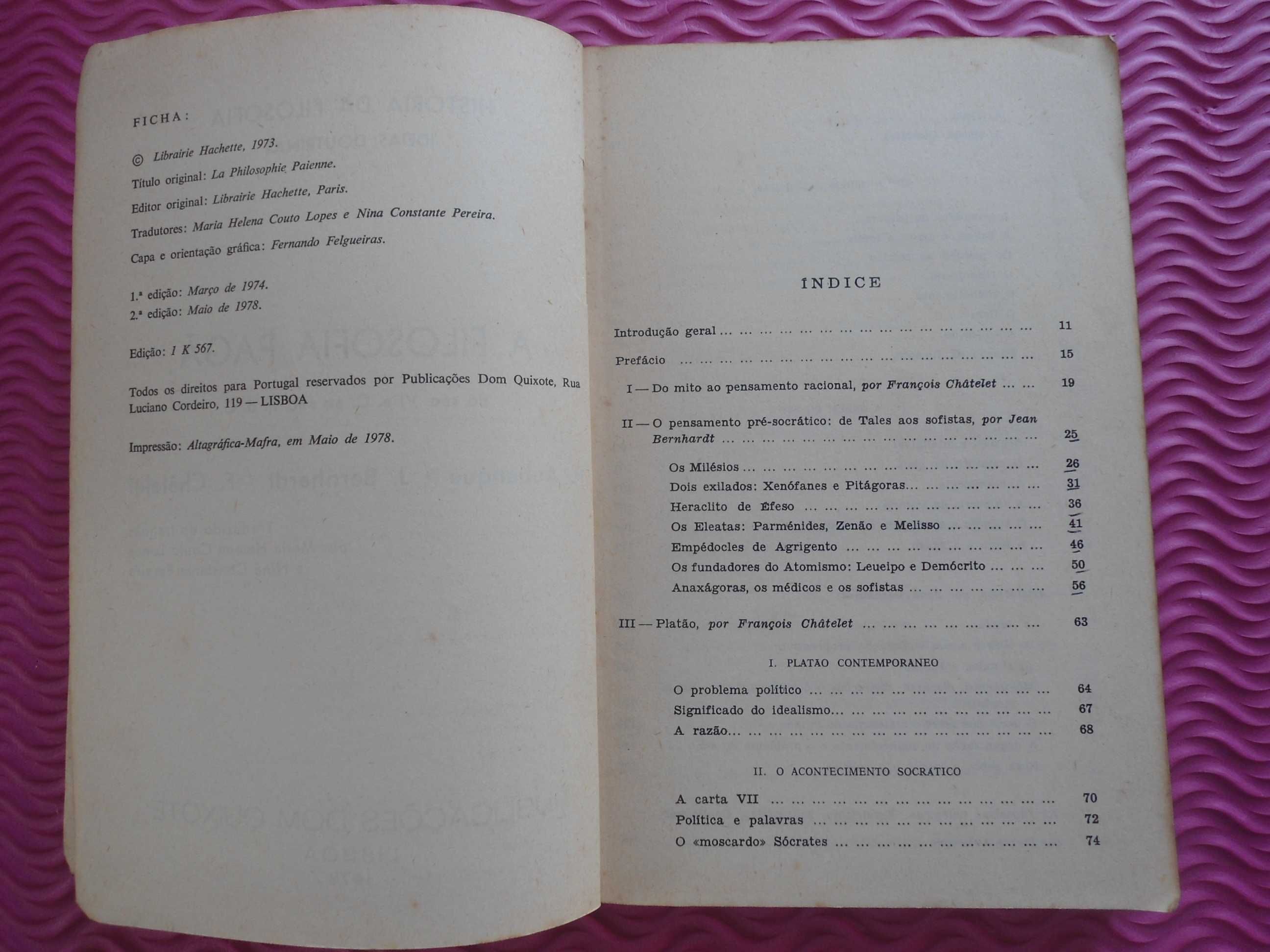 A Filosofia Pagã do sec.VI ac ao séc. III dc - P Aubenque e outros