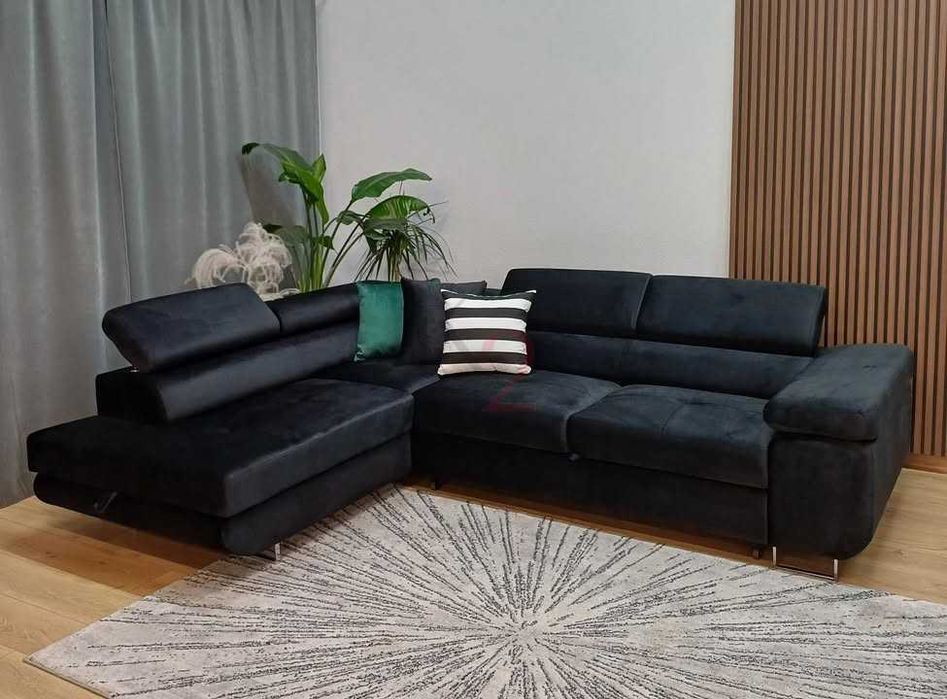 Narożnik Sofa Kanapa Rogówka z Funkcją spania DOSTAWA 3-7DNI + GRATIS