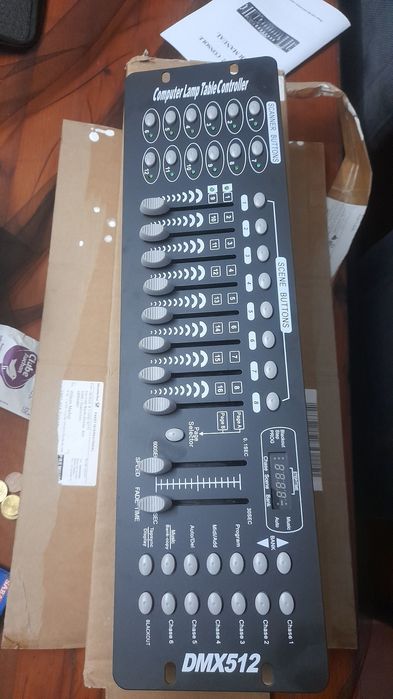 Mesa dmx conttoladora de Luzes