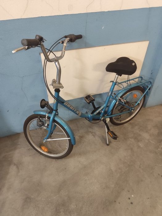 Bicicleta Dobrável azul
