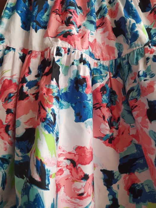 Юбка миди H&M с модным цветочным принтом