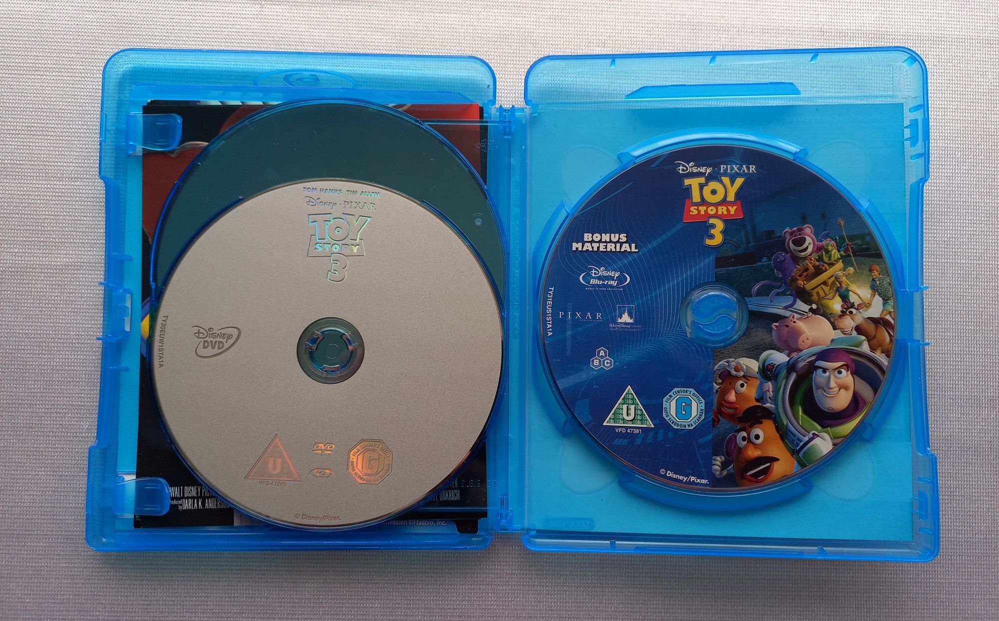 Blu ray + DVD Диск мультфильм Toy Story 3 История Игрушек (Англ)