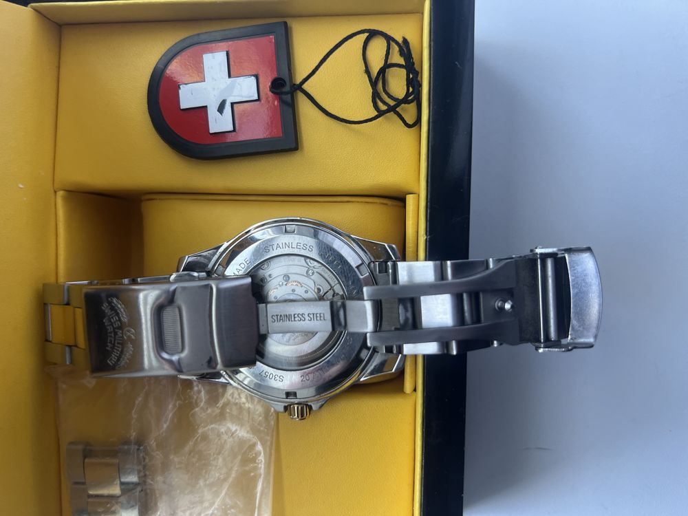 Годинник чоловічий, часы мужские Swiss military watch механіка