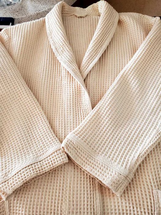 Халат унісекс кремовий, розмір "М/L"