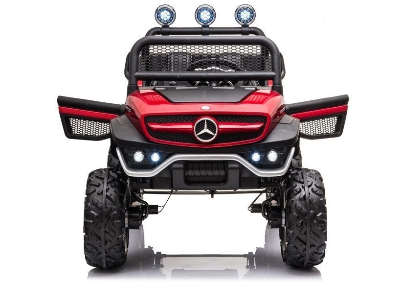 Auto samochód  na Akumulator Mercedes Unimog S Czerwony Lakier